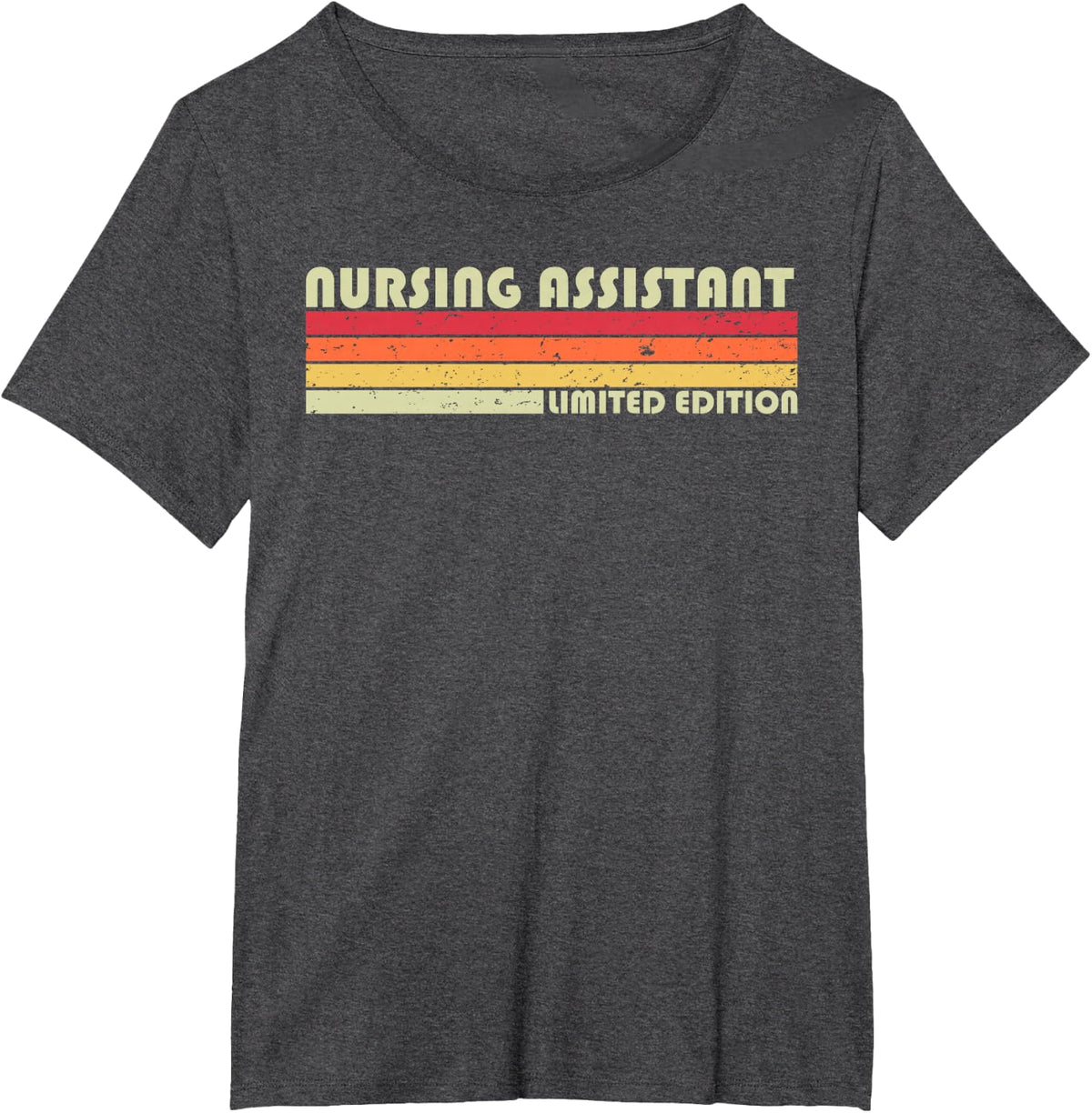 NURSING ASSISTANT Funny Job Title Profession Birthday Worker T-Shirt - Dark Heather Grey