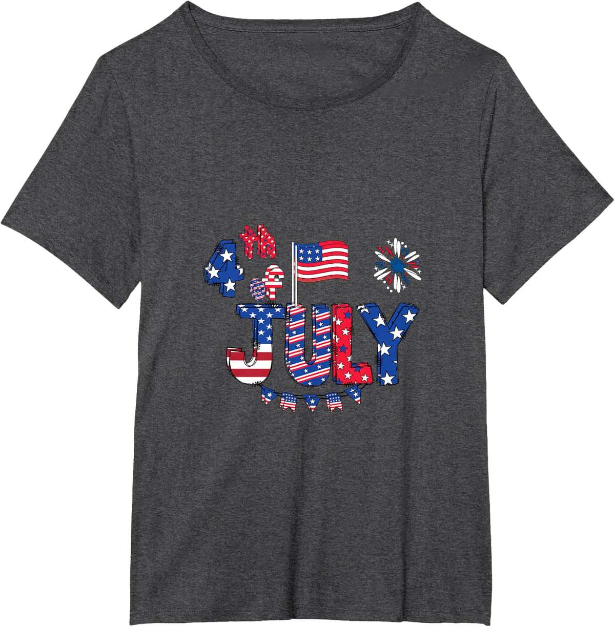 Independence day Tee T-Shirt - Dark Heather Grey