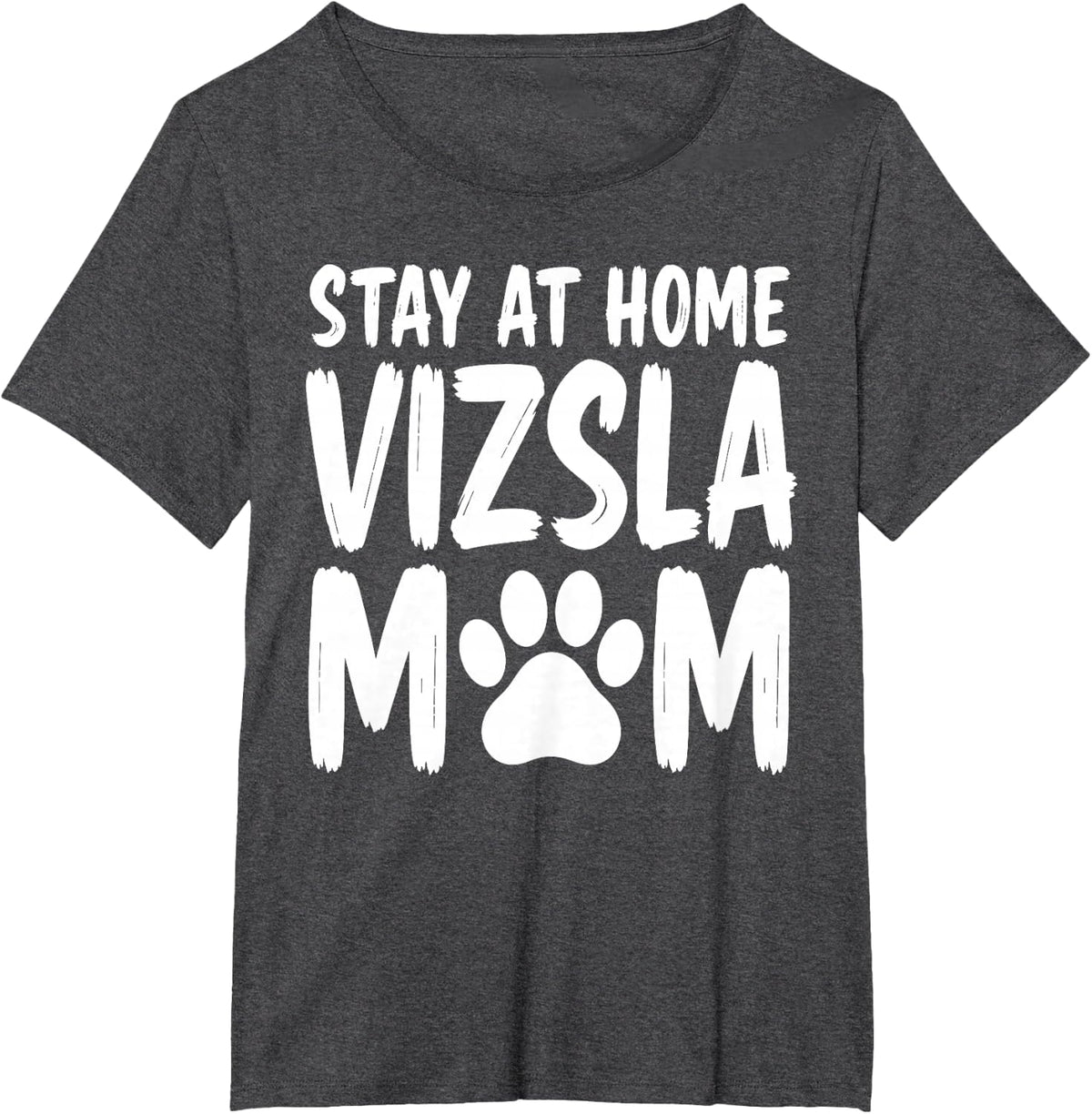 Vizsla Mom Design for Women Girls Hungarian Puppy Vizsla Mom T-Shirt - Dark Heather Grey