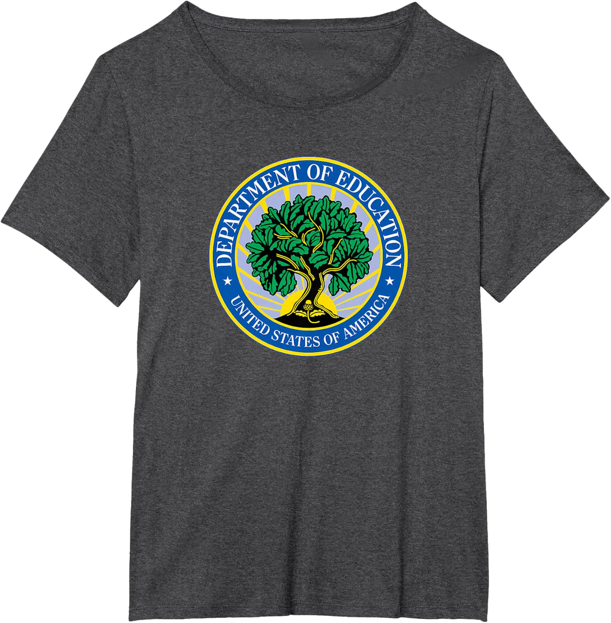 Long Live The USA US American Department of Education July 4 Tees T Shirts - Dark Heather Grey