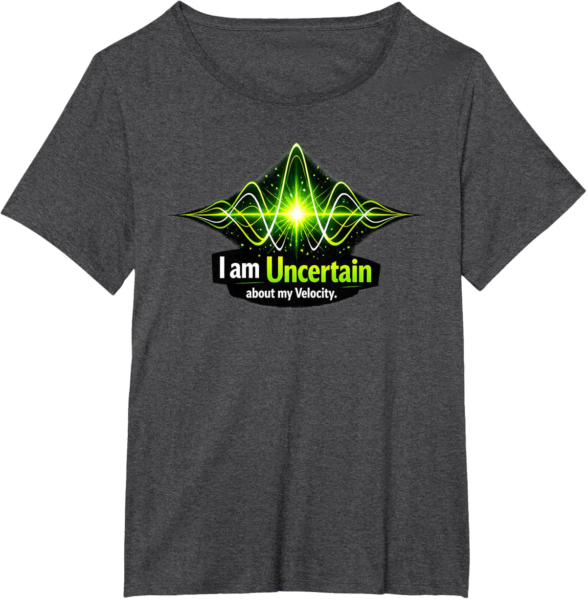 Heisenberg Uncertainty Principle Physics T-Shirt - Dark Heather Grey