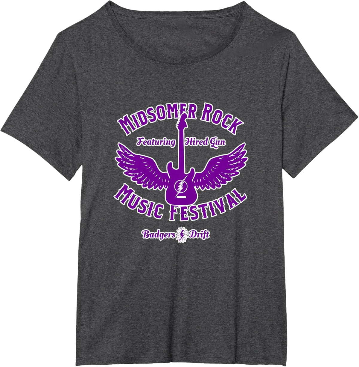 Midsomer Rock Music Festival T-Shirt - Dark Heather Grey