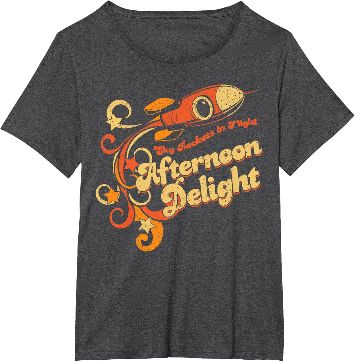 Vintage Afternoon Delight T-Shirt - Dark Heather Grey