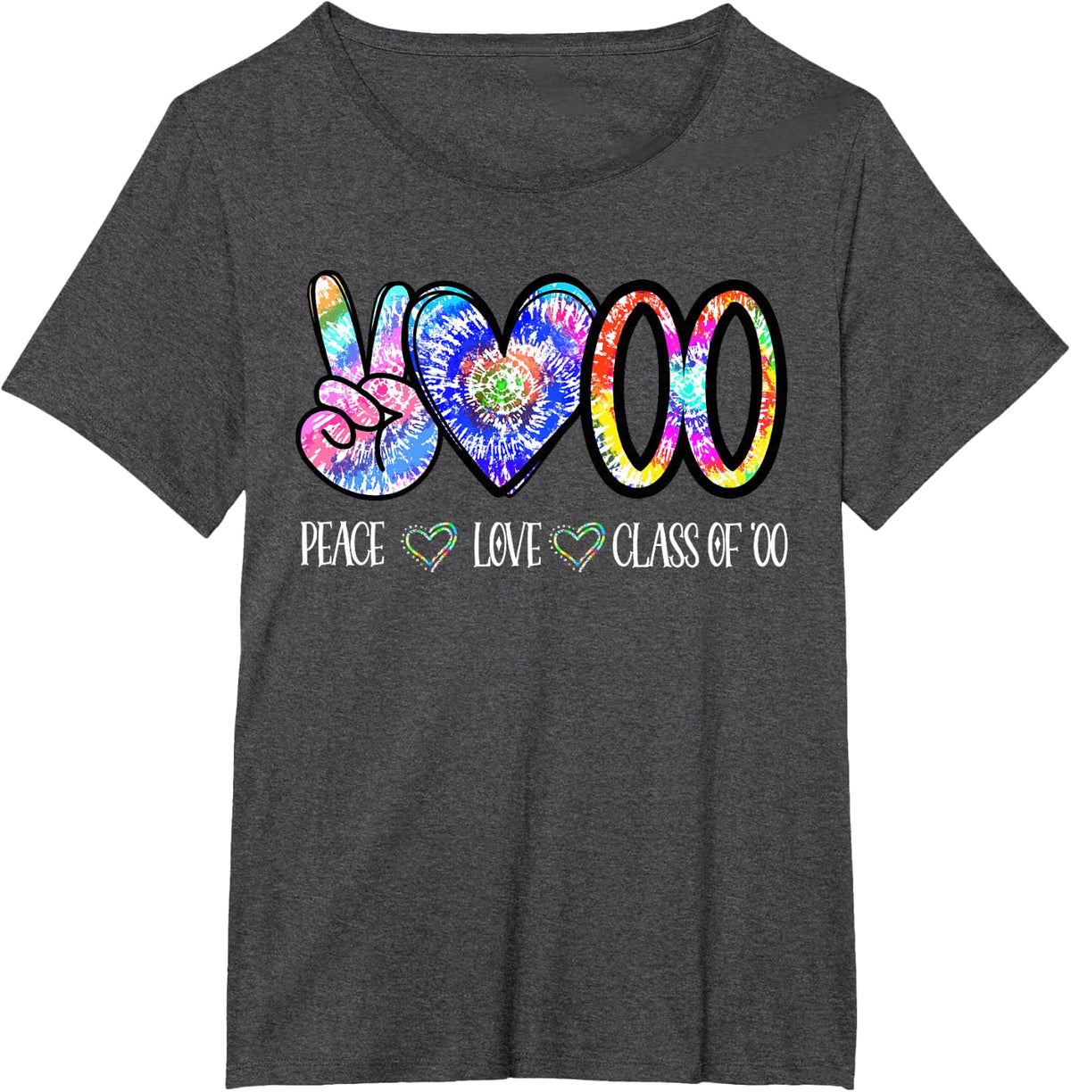 Class Of 2000 Shirt Tie Dye Senior Graduation Class Reunion T-Shirt - Dark Heather Grey