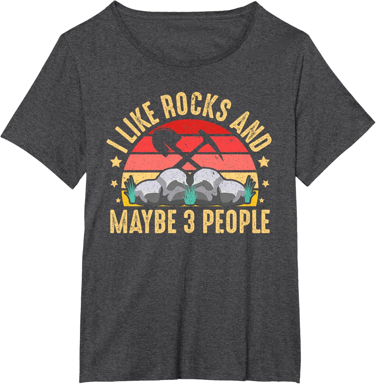 Rock Collecting Rock Collector Geology Geologist T-Shirt - Dark Heather Grey