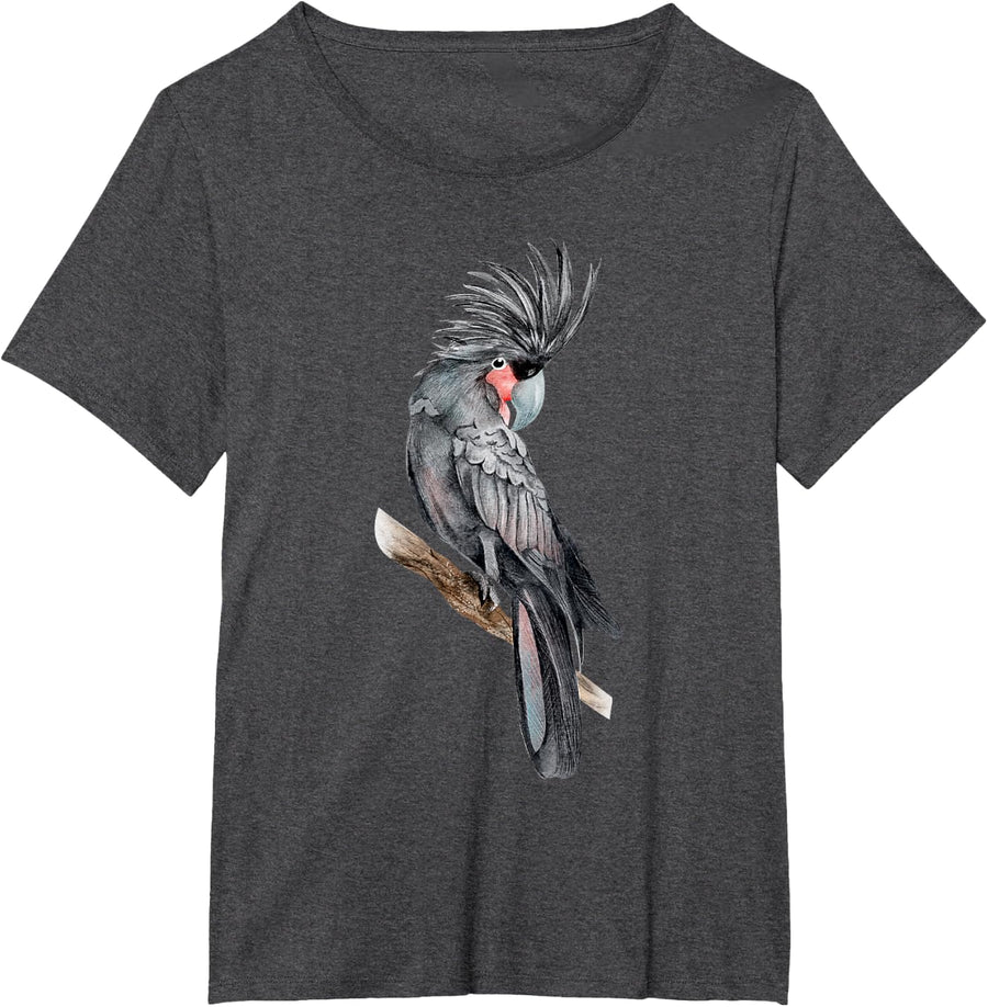 Palm Cockatoo T-Shirt - Dark Heather Grey