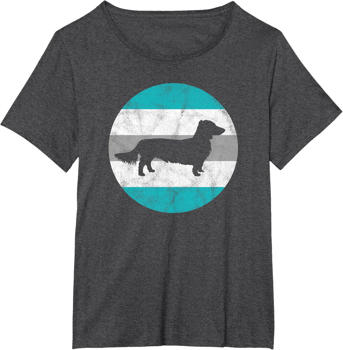 Long Haired Dachshund Gift Shirt For Men Women Boys & Girls T-Shirt - Dark Heather Grey