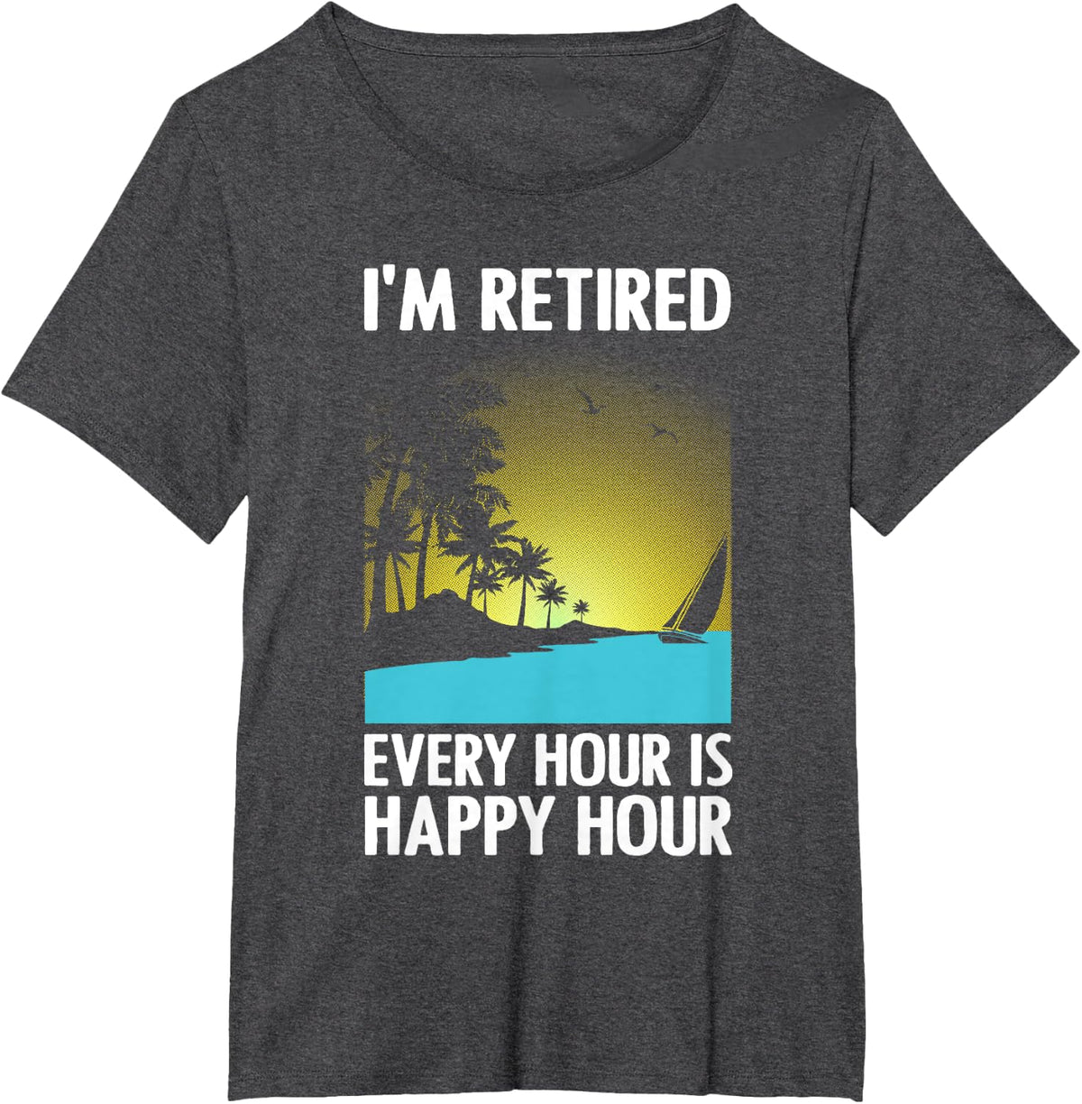 Cool Retirement Art For Men Women Retirement Retired Retiree T-Shirt - Dark Heather Grey