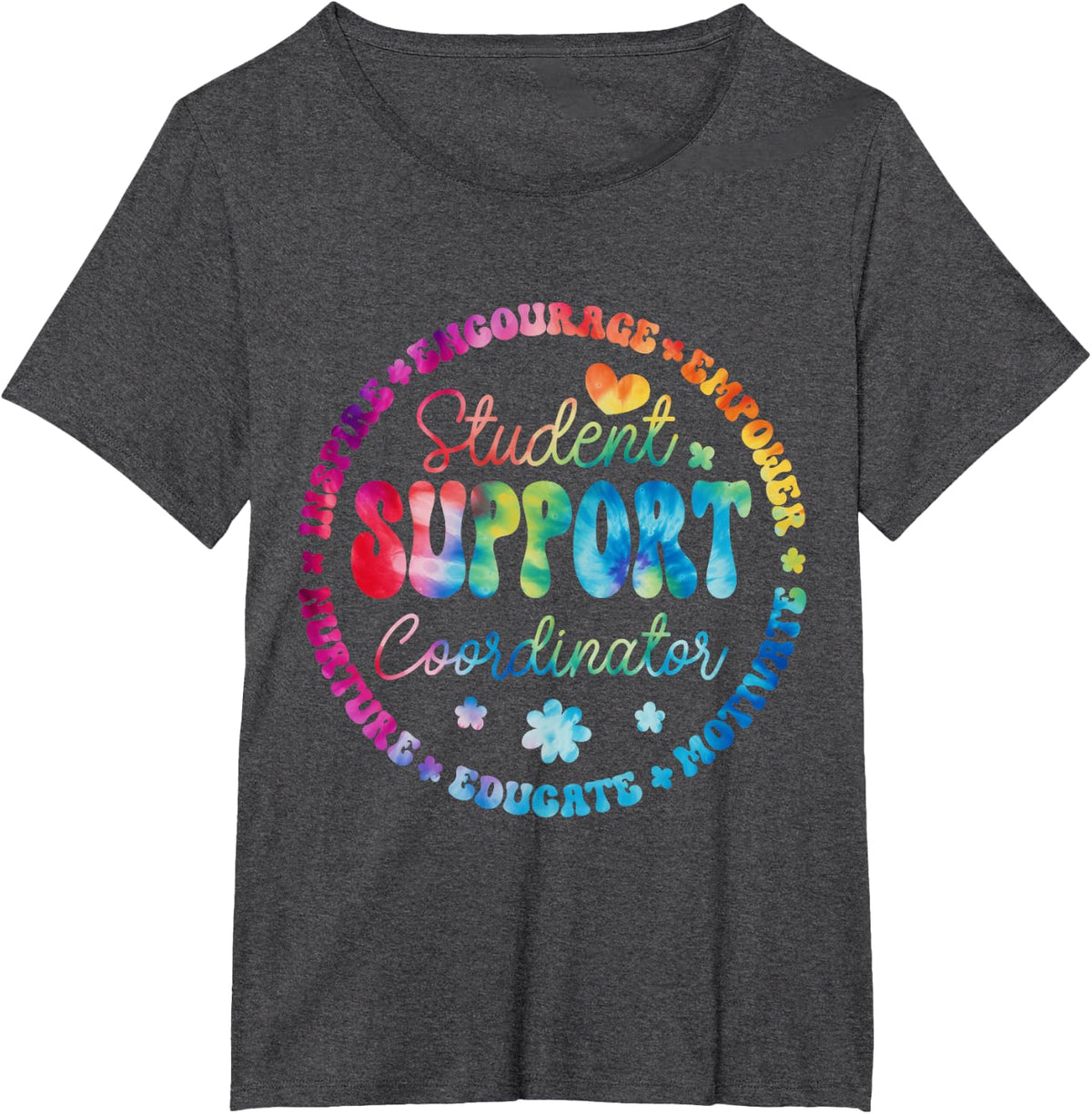 Student Support Coordinator Appreciation Day Back To School T-Shirt - Dark Heather Grey