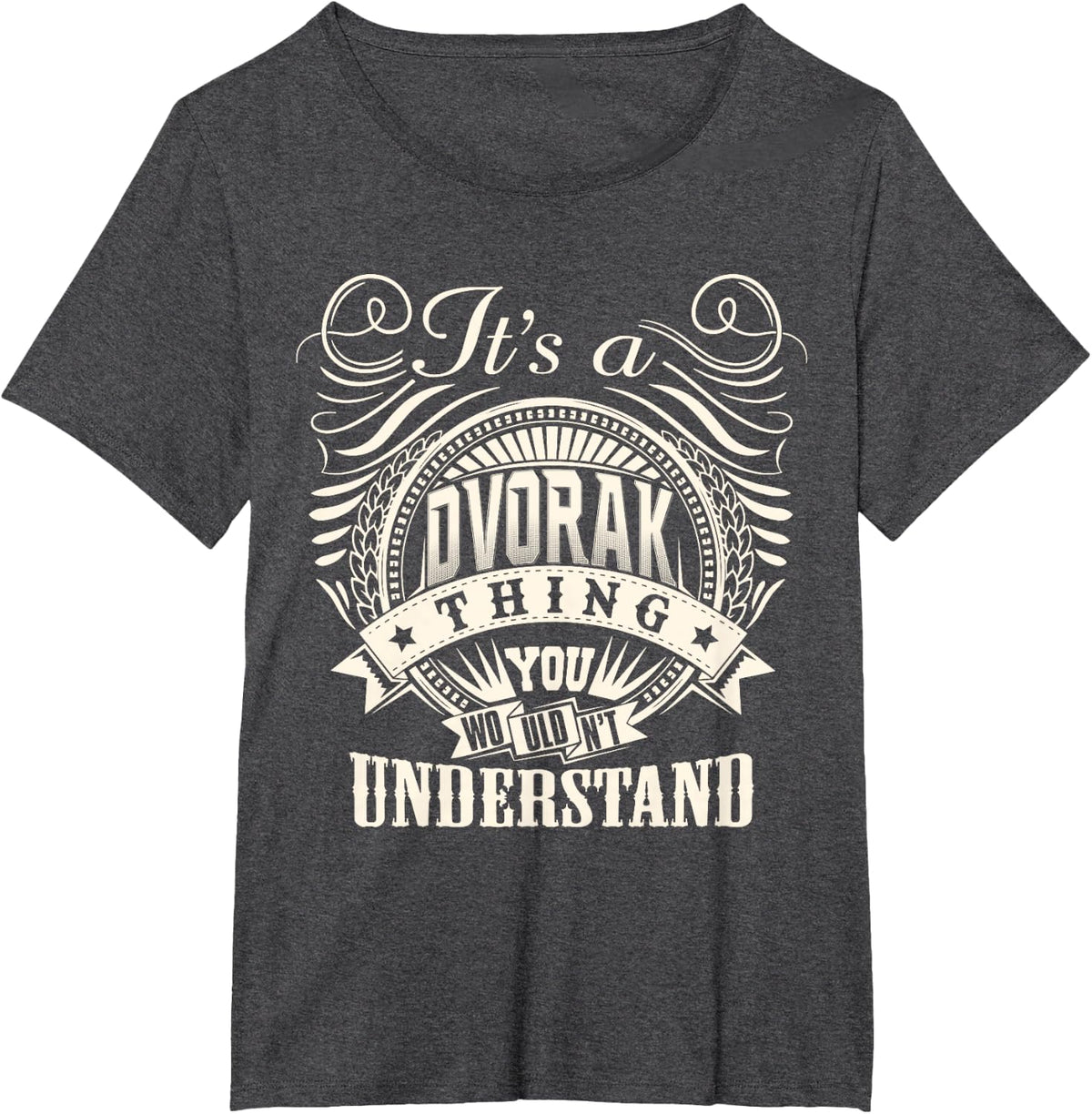 It's A DVORAK Thing You Wouldn't Understand DVORAK Family T-Shirt - Dark Heather Grey