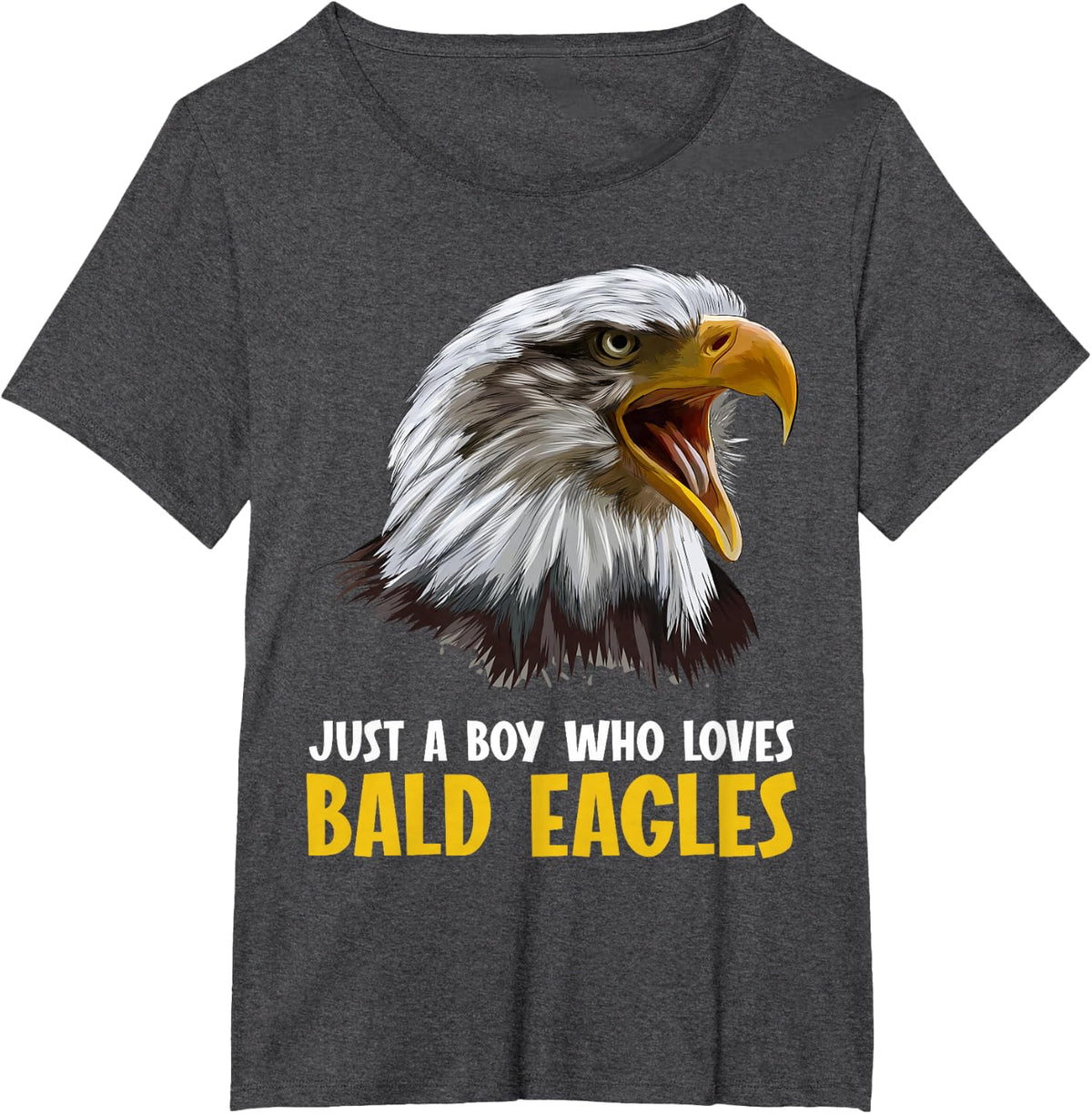 Just a boy who loves Bald Eagles Bald Eagle T-Shirt - Dark Heather Grey