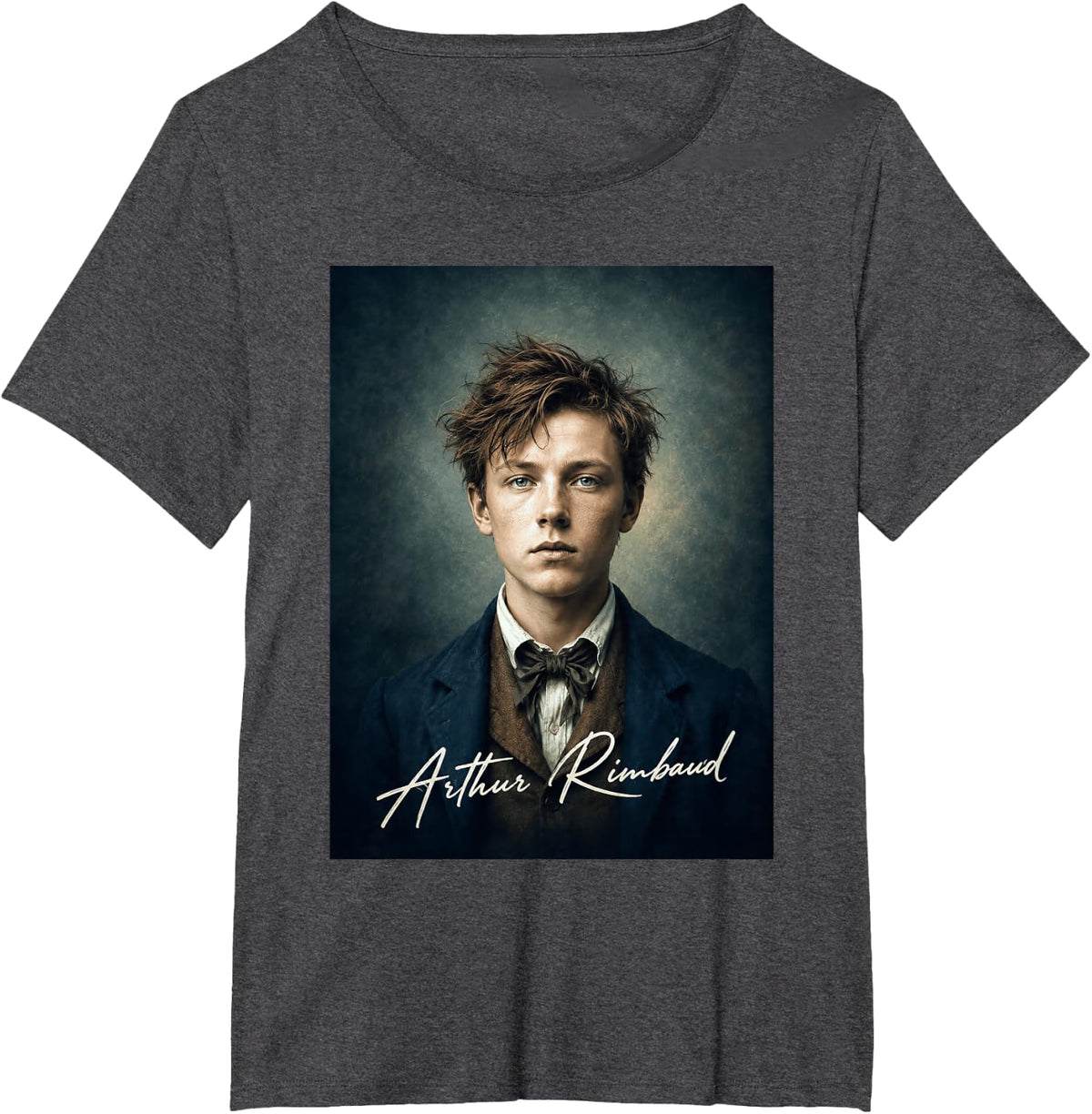 Arthur Rimbaud Poet French T-Shirt - Dark Heather Grey