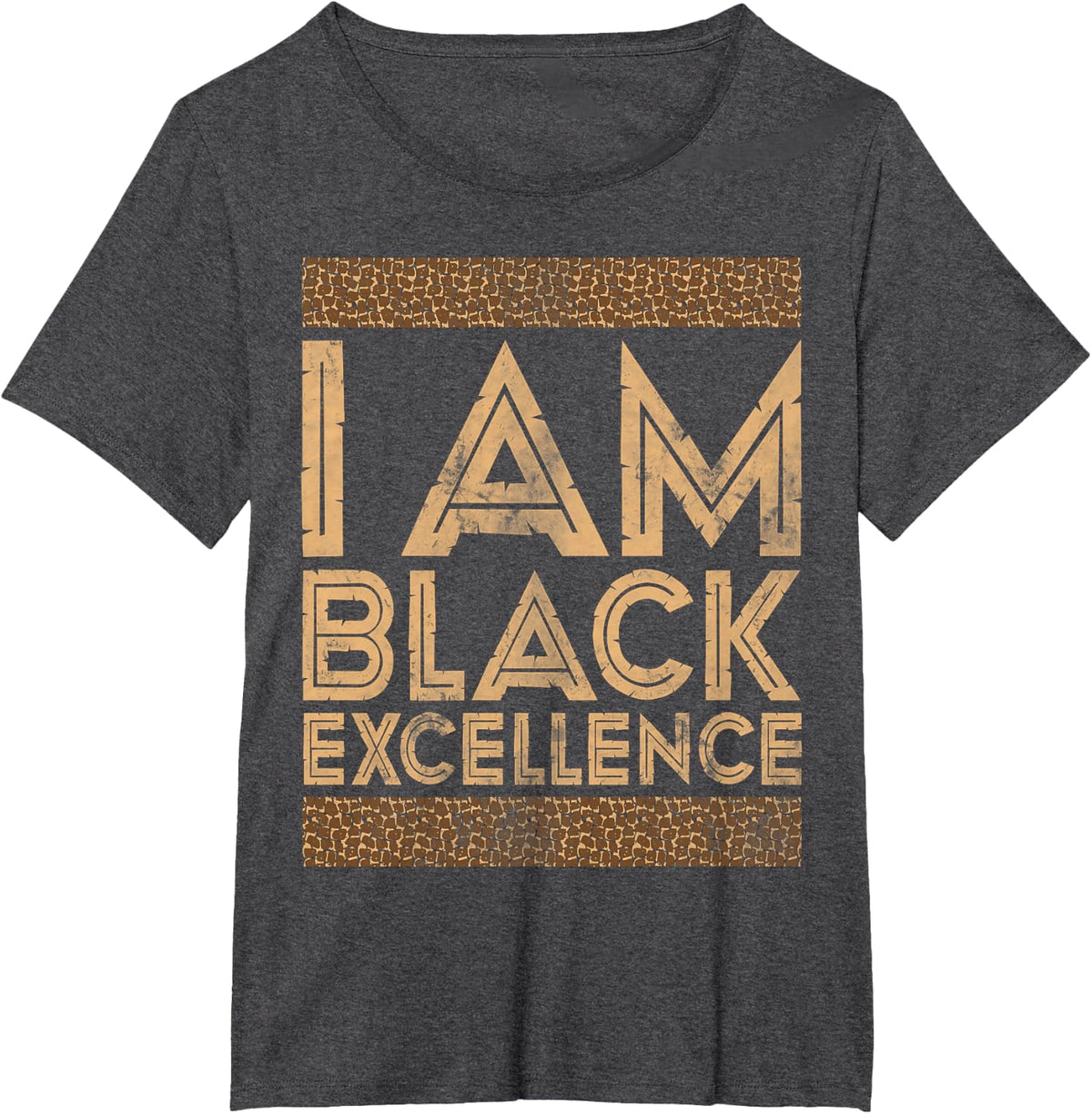Black History Month I Am Black Excellence T-Shirt - Dark Heather Grey