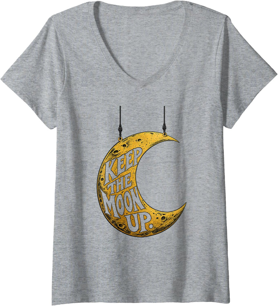 Women's Backstage Theater Tech Crew V-Neck T-Shirt - Heather Grey