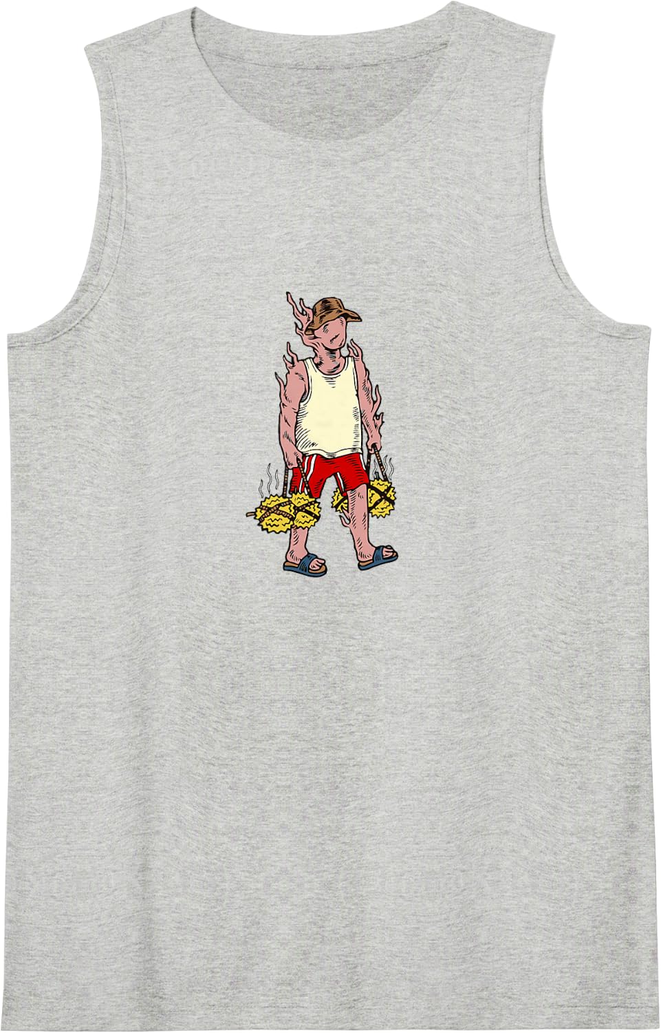 Dikon Funk Music Tank Top - Heather Grey