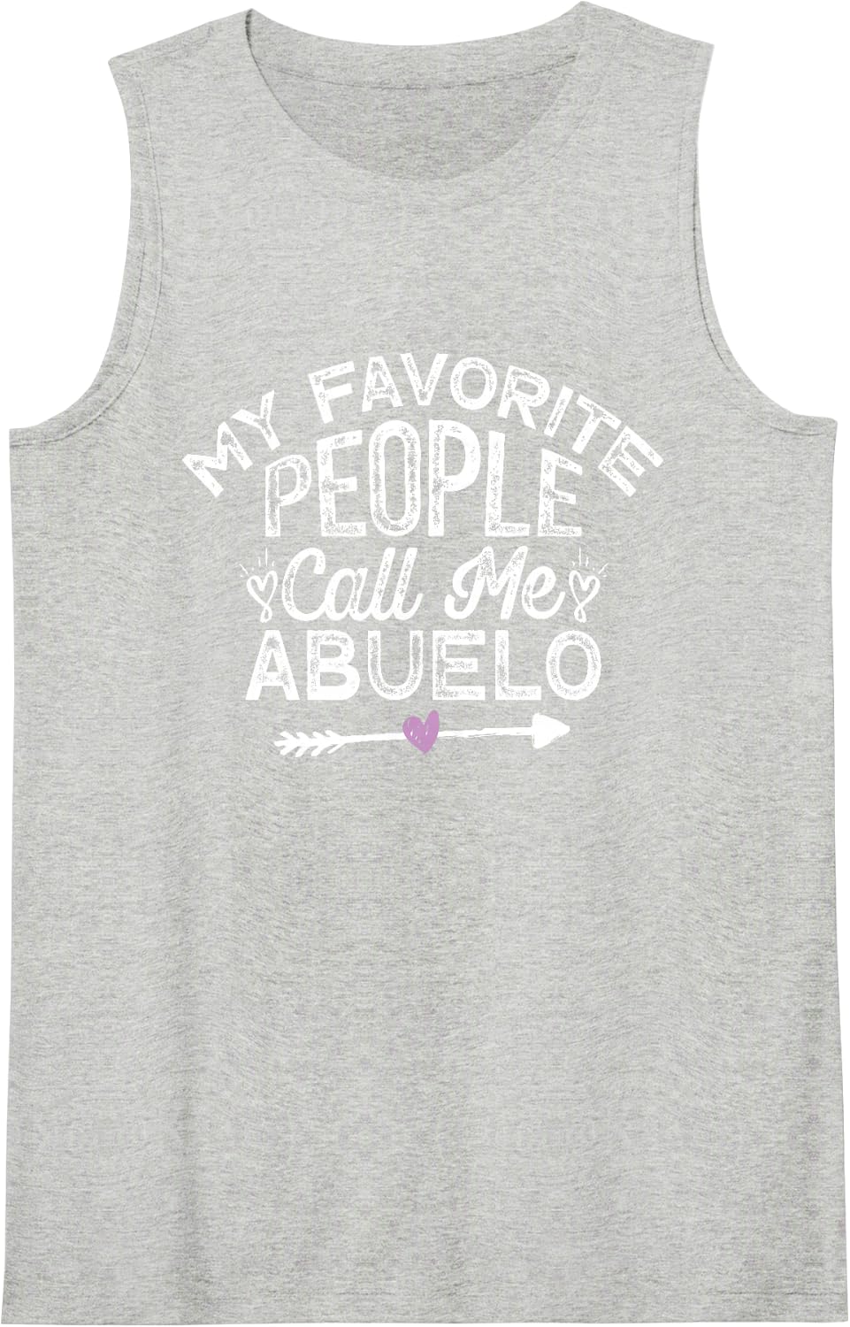 My Favorite People Call Me Abuelo Sleeveless Tank Top - Heather Grey