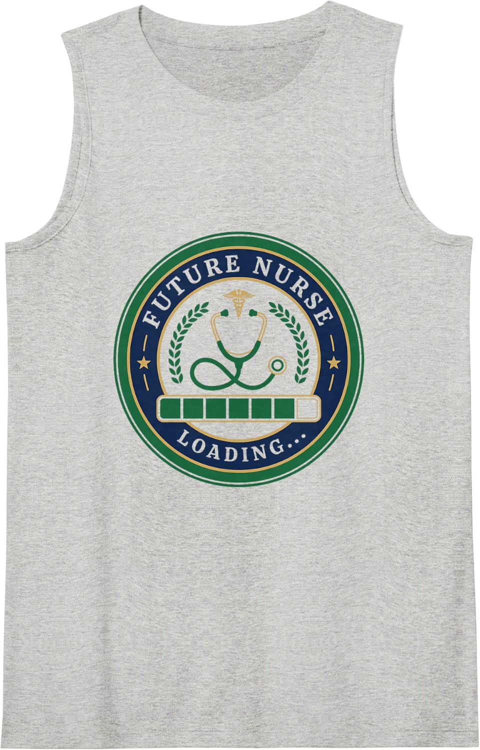 Medical Nursing Student Graduation, Future Nurse Loading Sleeveless Tank Top - Heather Grey