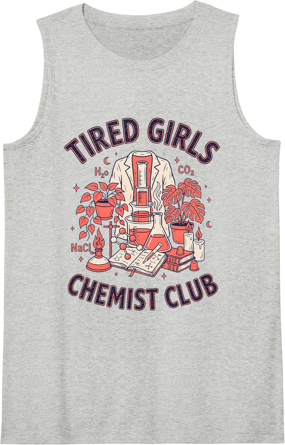 Inorganic Chemist Research Laboratory Chemistry Scientist Sleeveless Tank Top - Heather Grey
