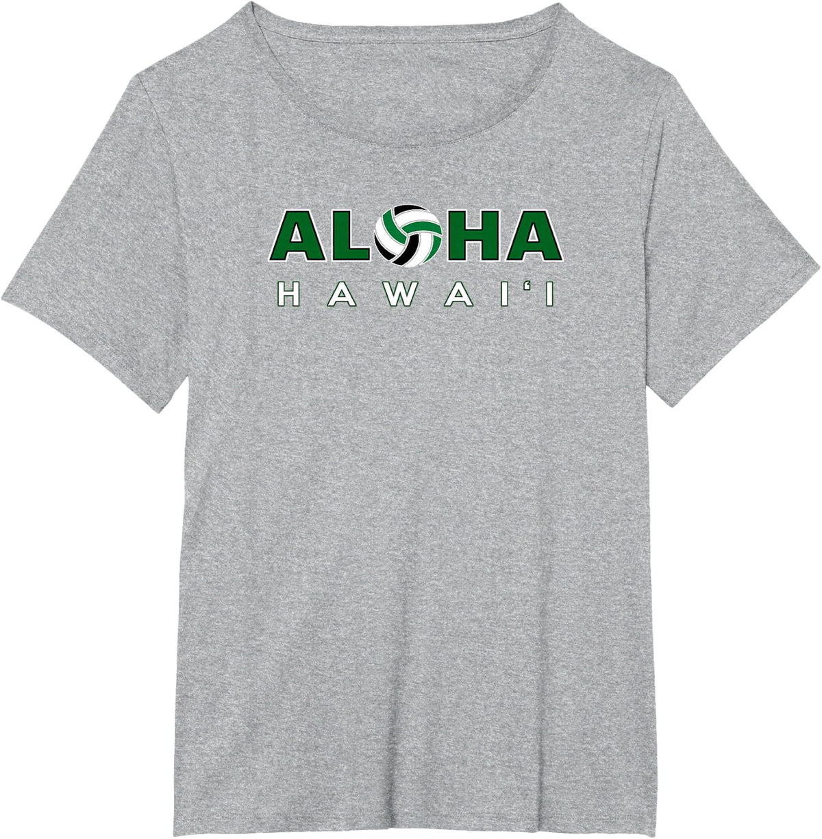 ALOHA Hawaii Volleyball T-Shirt - Heather Grey