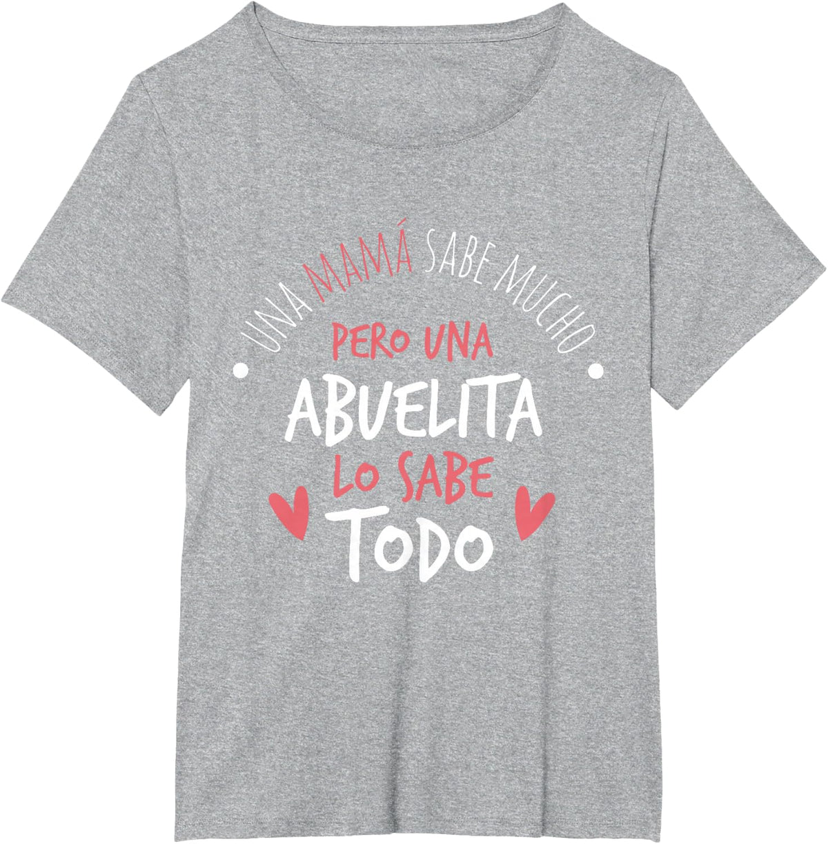 Abuelita Sabe Todo Dia de la Madre Regalo T-Shirt T-Shirt Small - Heather Grey