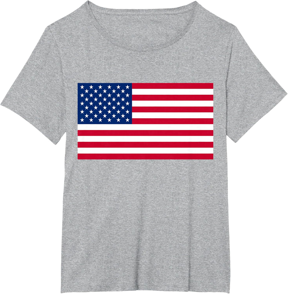 American Flag USA Flag 4th of July Memorial Day Veterans Day T-Shirt - Heather Grey