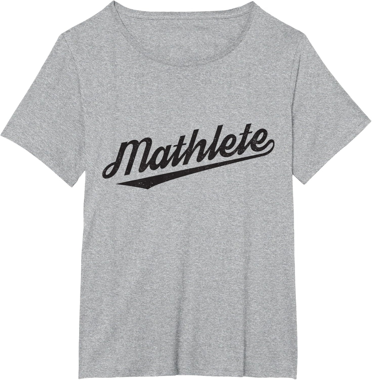 Vintage Mathlete Funny Math T Shirt T-Shirt - Heather Grey