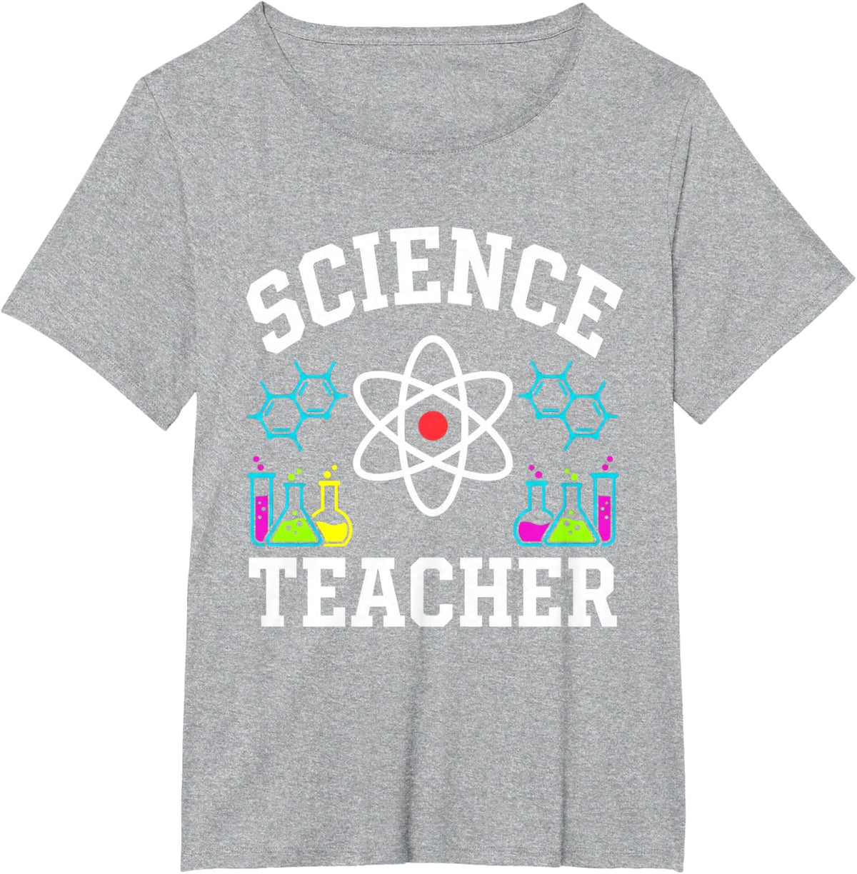 Science Teacher Stem Chemistry Atom Laboratory for Men T-Shirt - Heather Grey