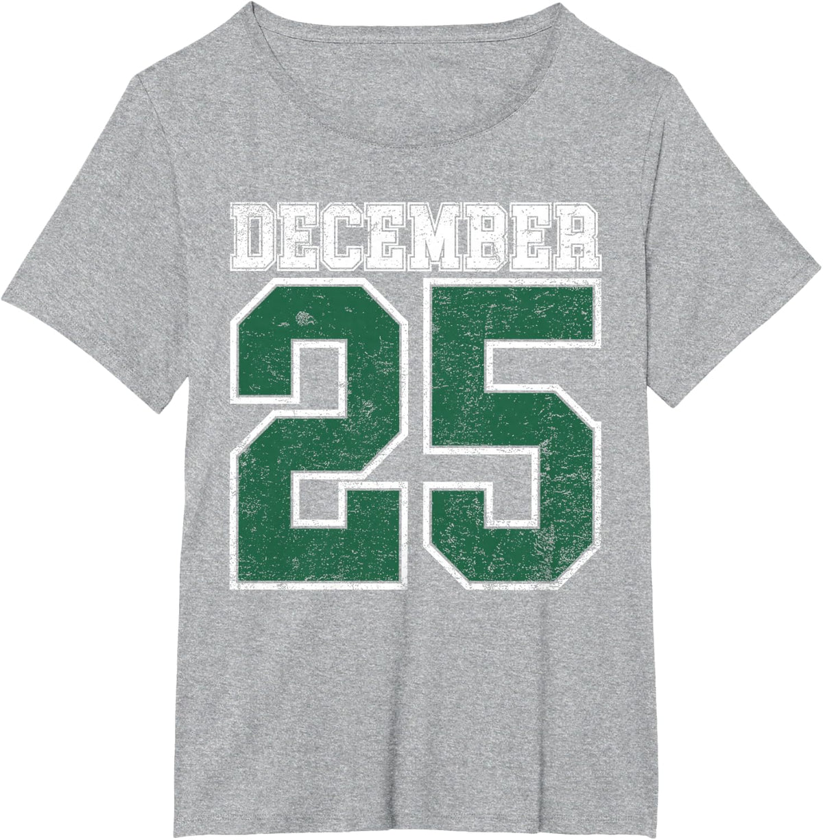 Merry Christmas December 25 Funny Family Christmas T-Shirt - Heather Grey