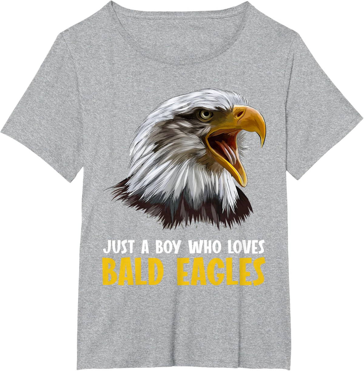 Just a boy who loves Bald Eagles Bald Eagle T-Shirt - Heather Grey