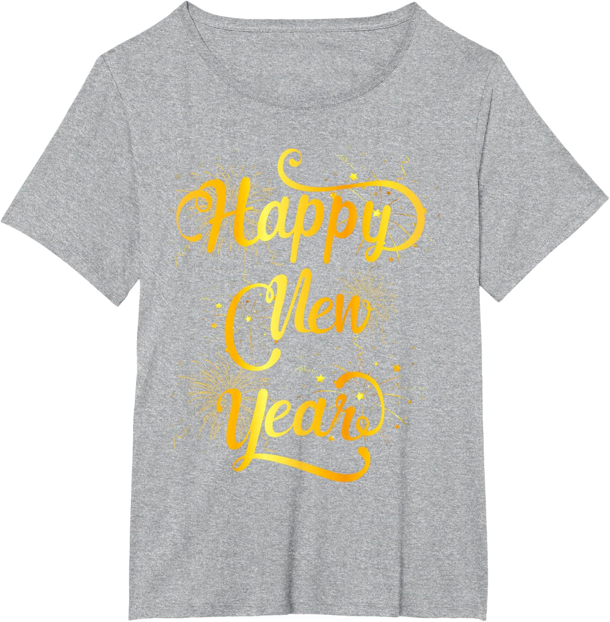 Happy New Year 2027 New Years Eve Party Countdown Fireworks T-Shirt - Heather Grey
