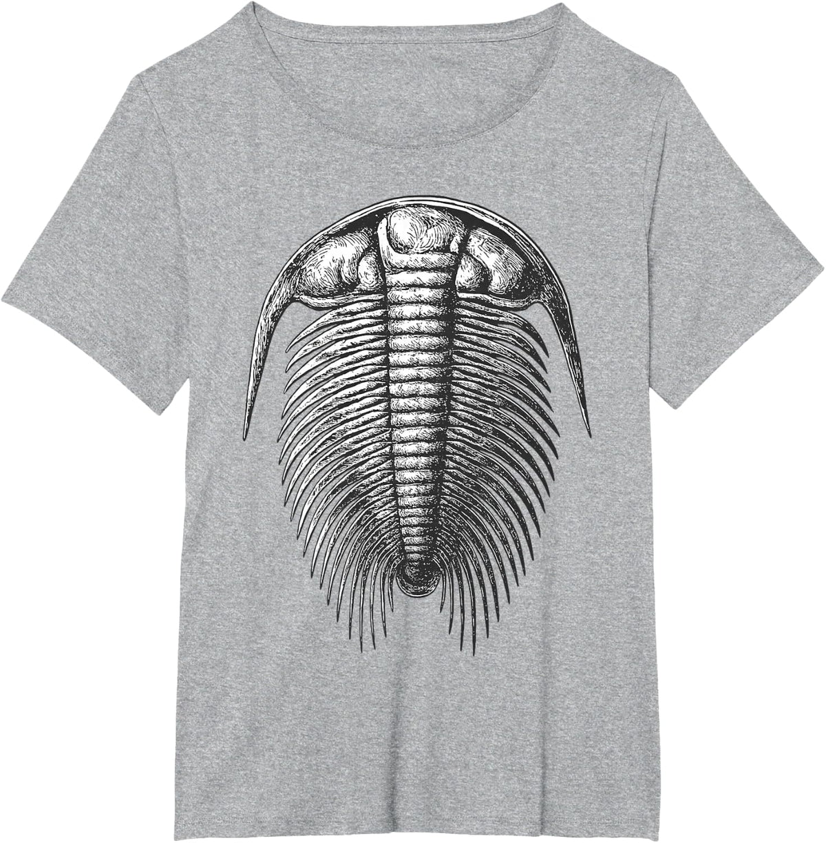 Paradoxides Trilobite Fossil – Cambrian Marine Life T-Shirt - Heather Grey