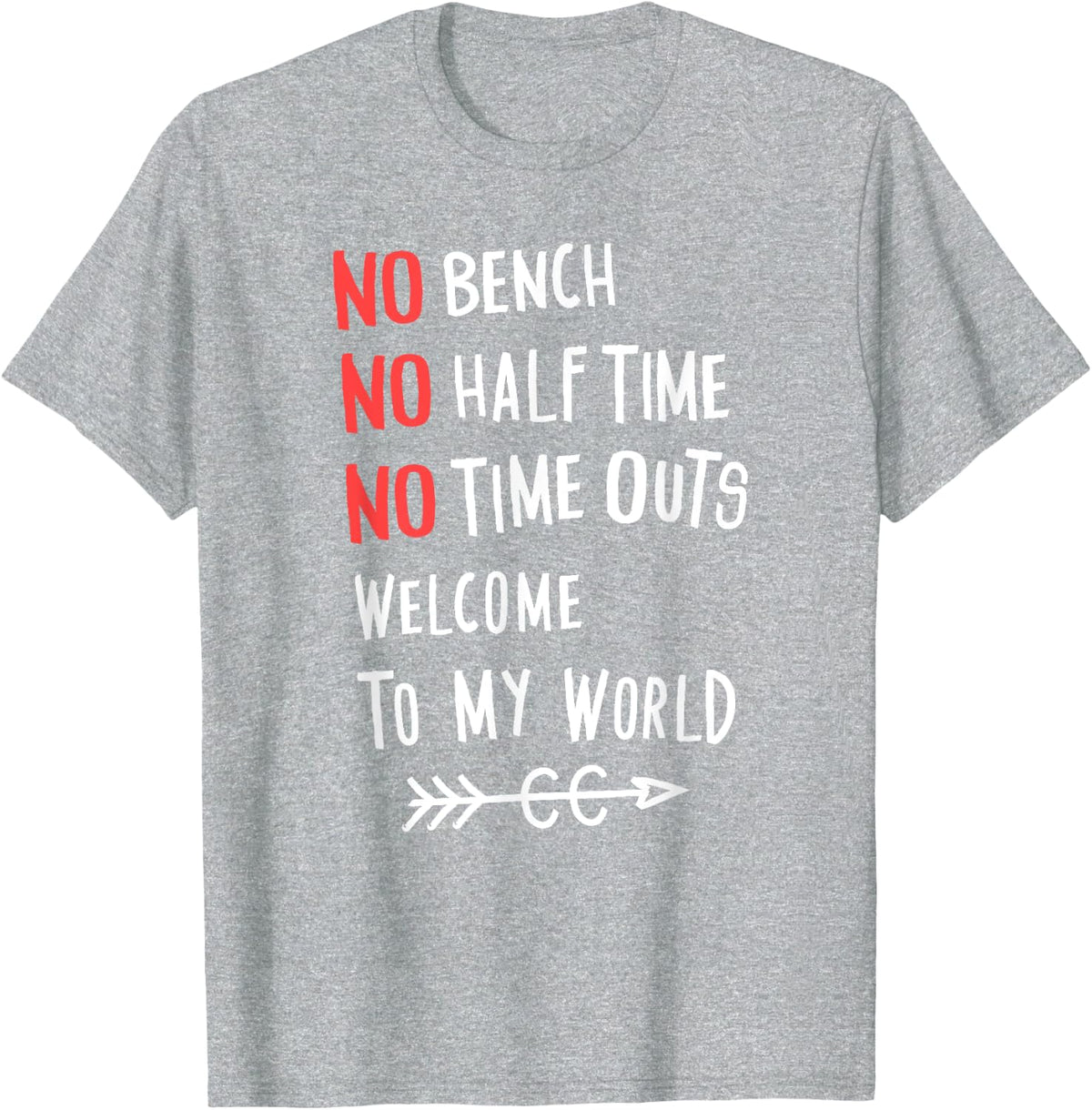 No Bench Half Time Outs Cross Country Runner Gift Tshirt T-Shirt - Heather Grey