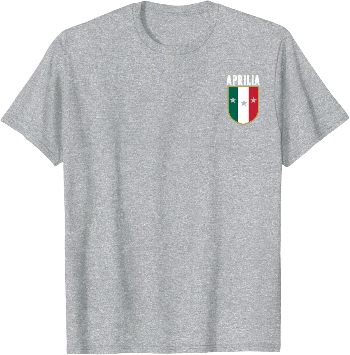 Aprilia Italia Maglietta T-Shirt Bandiera Italia Citt Italiana Women's Graphic Casual T-Shirt Black Size S - Heather Grey
