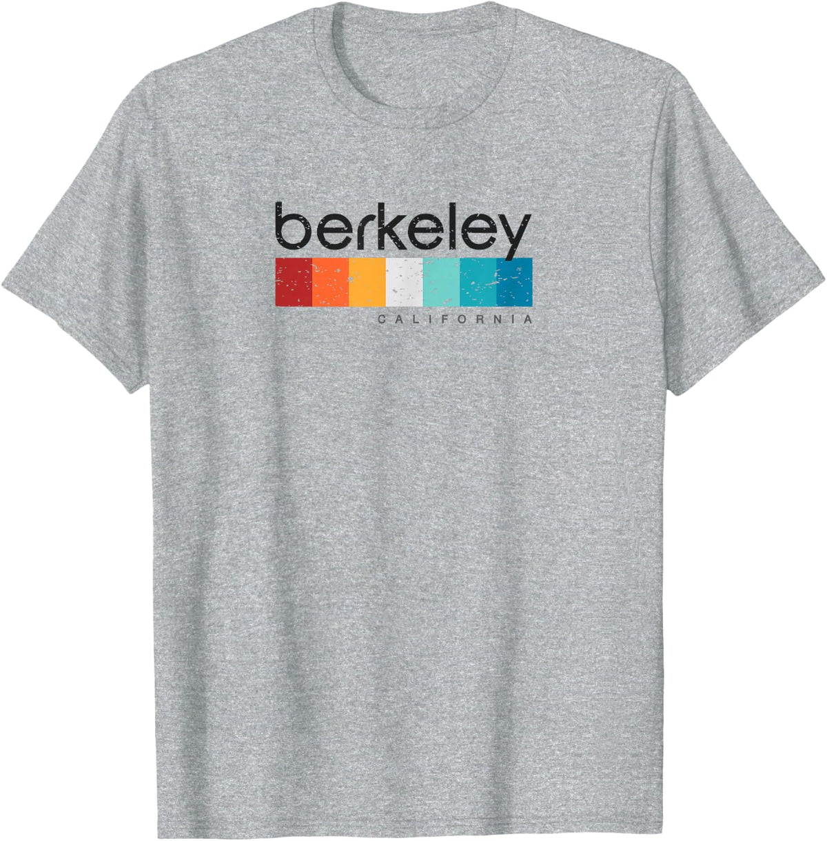 Retro Berkeley CA California Design T-shirt T-Shirt - Heather Grey