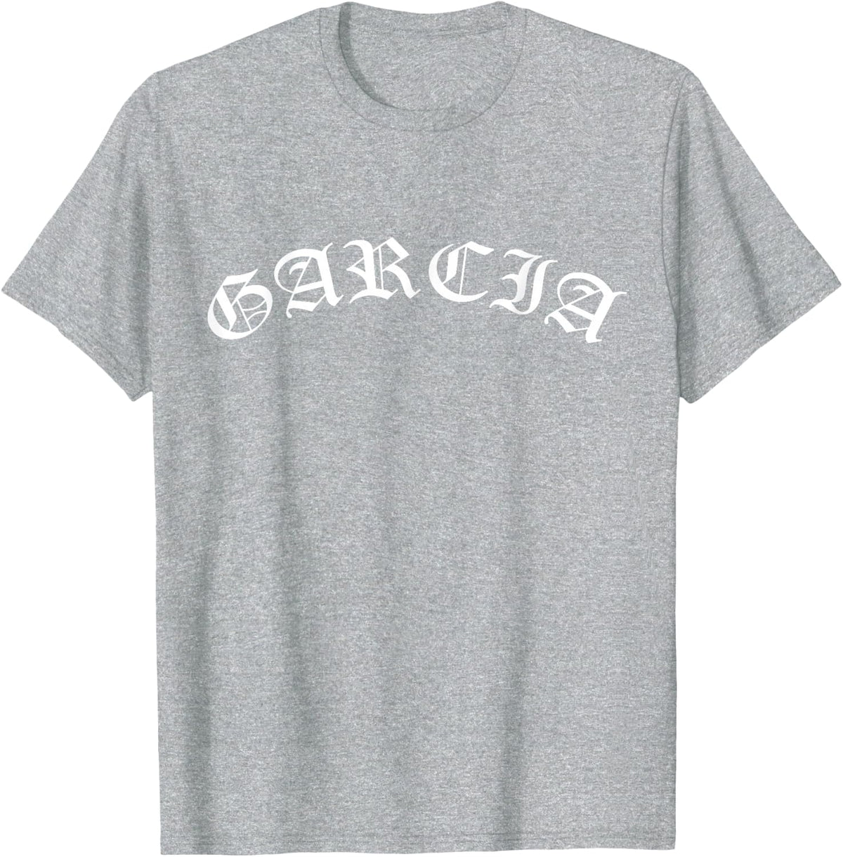 GARCIA Arched Old English T-Shirt - Heather Grey