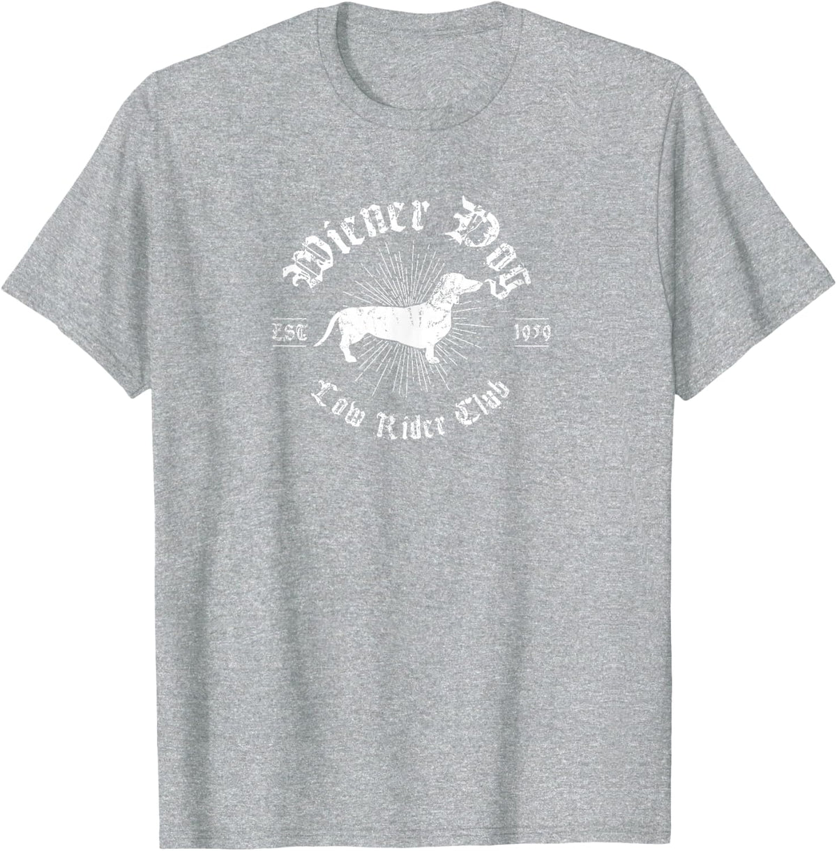 Funny Wiener Dog Gift for Dachshund Owners T-Shirt - Heather Grey