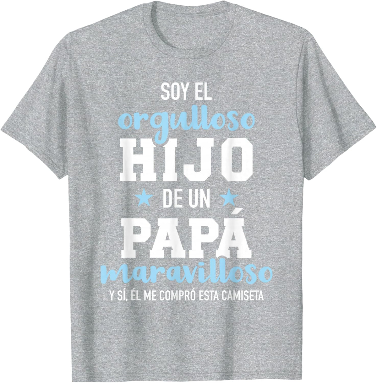 Orgulloso hijo de un papa maravilloso T-Shirt - Heather Grey