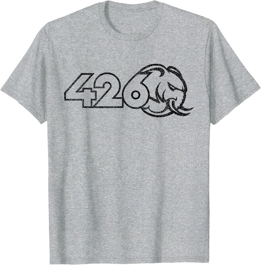 426 Hemi Hellephant Weathered T-Shirt T-Shirt - Heather Grey