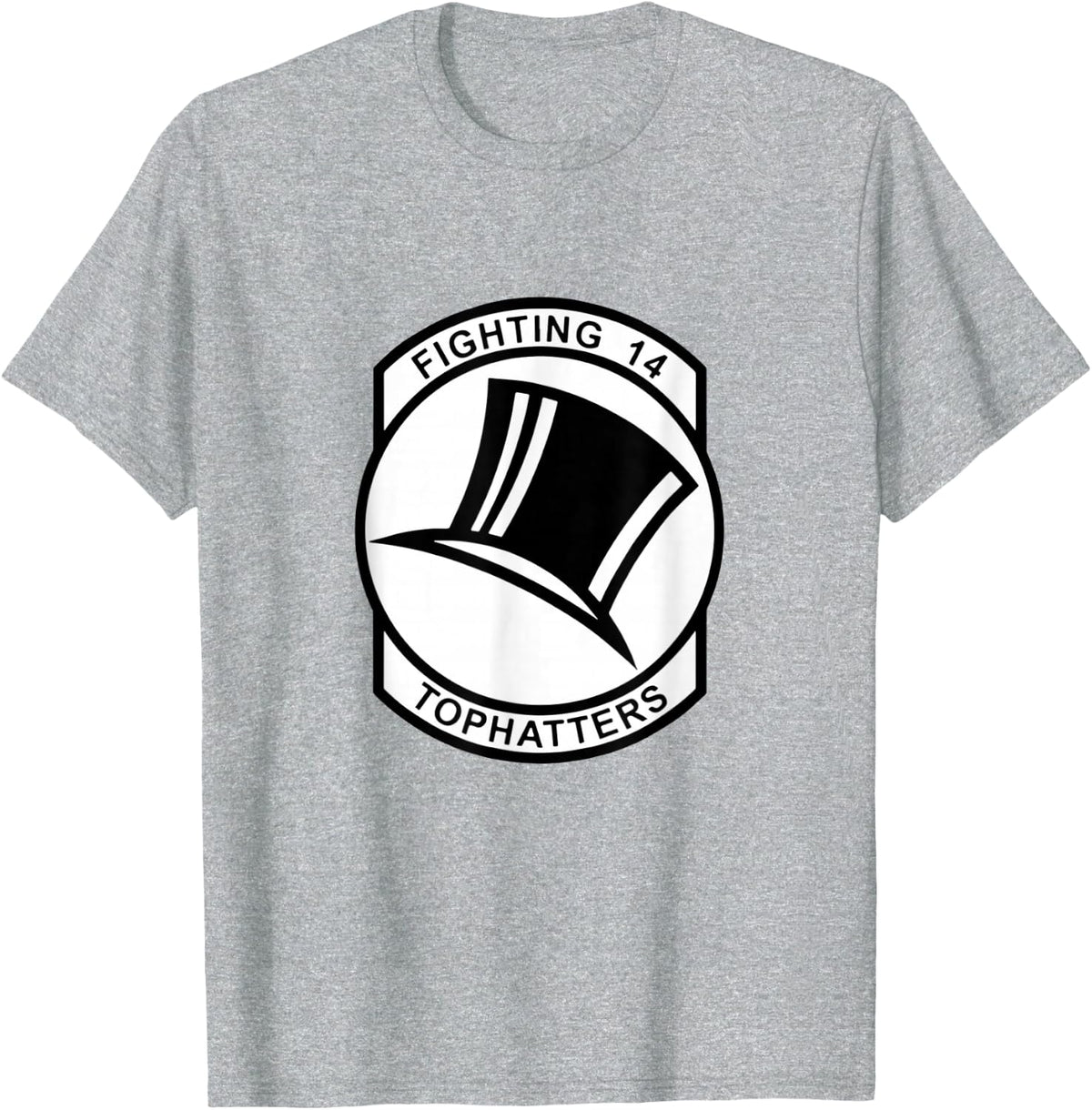 Strike Fighter Squadron 14 VFA-14 Tophatters Veterans Day T-Shirt - Heather Grey