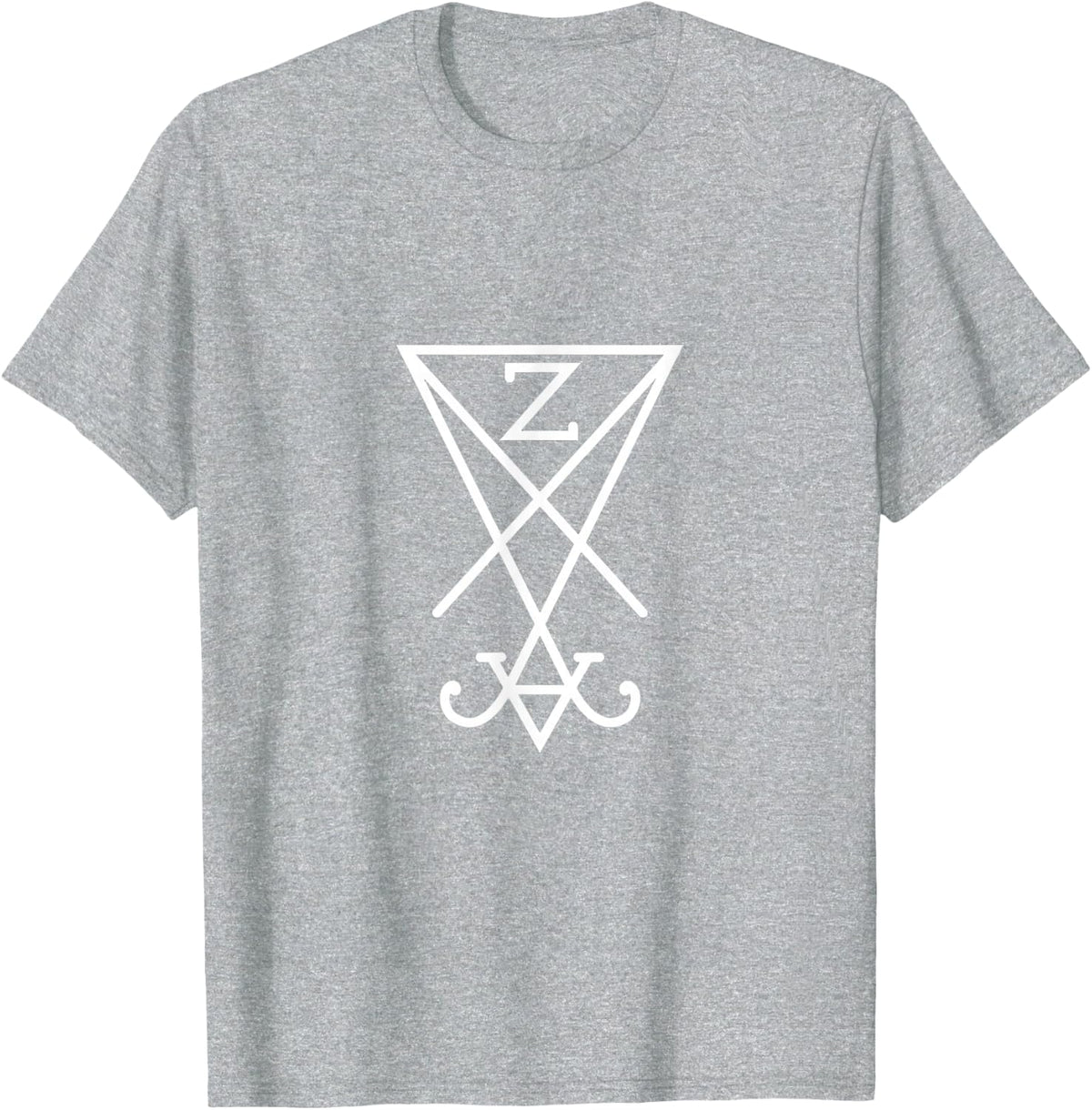 T-Shirt - Unisex-Adults, Black, Small, Short Sleeve, T-Shirt - Heather Grey