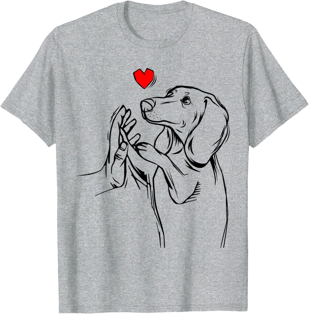 Dachshund Love Cute Weiner Dog Mom Funny Girls Gift T-Shirt - Heather Grey