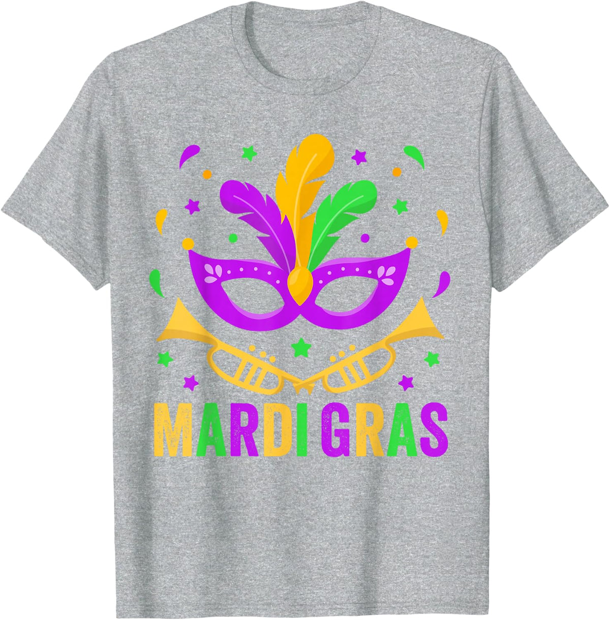 Mardi Gras 2025 Tshirts Women Mens Mardi Gras Shirt Kids T-Shirt - Heather Grey