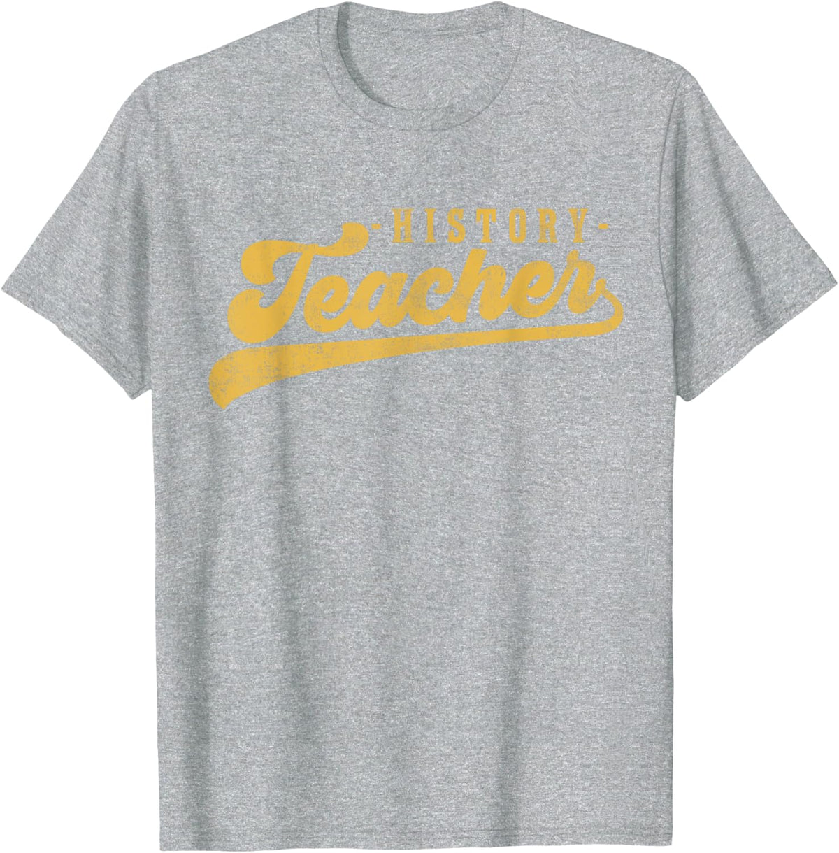 History Teacher Men Women Vintage Graphic History Teacher T-Shirt - Heather Grey