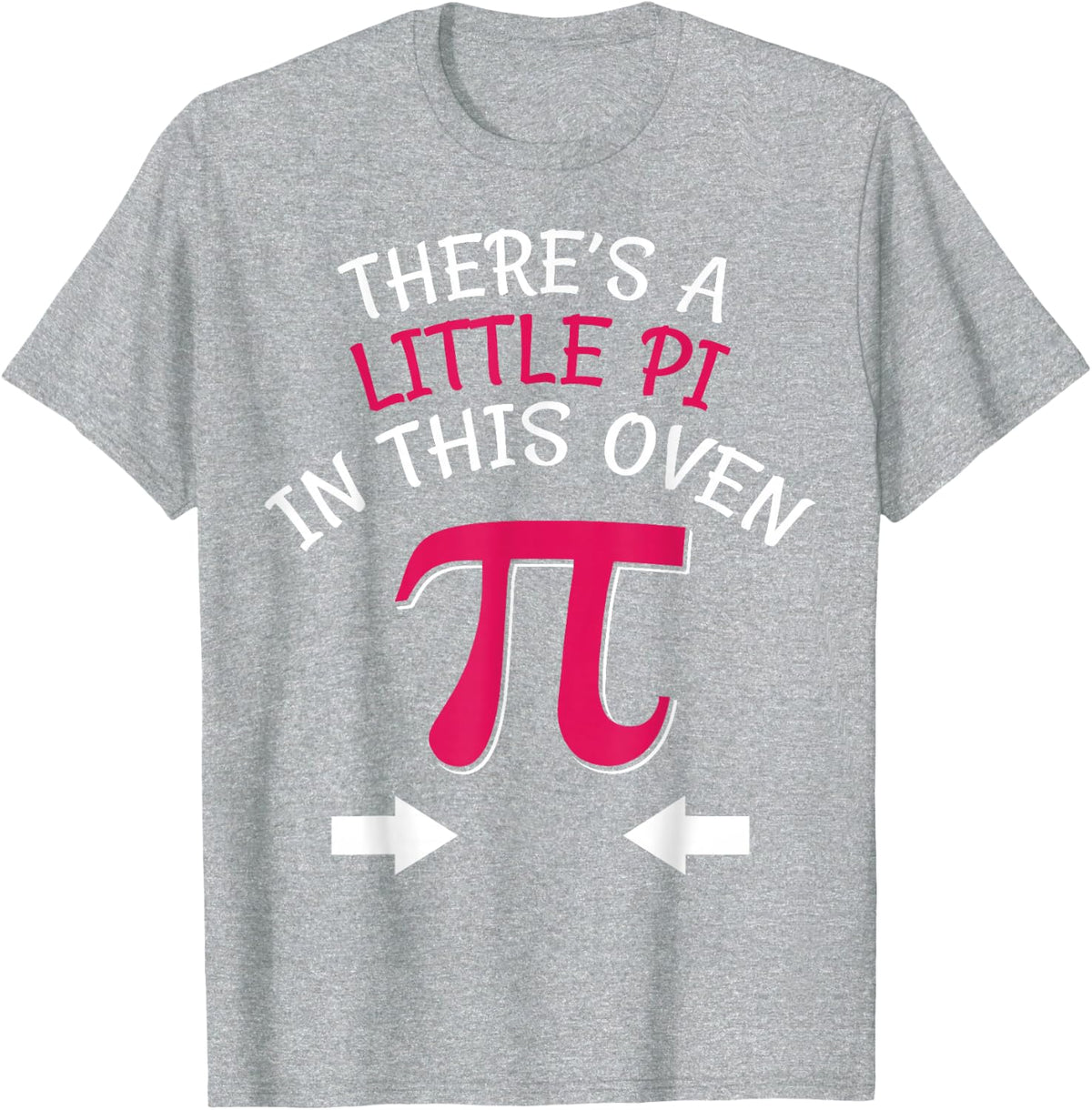 Funny Pi Day Pregnancy Announcement Baby Shower Mom Math T-Shirt - Heather Grey