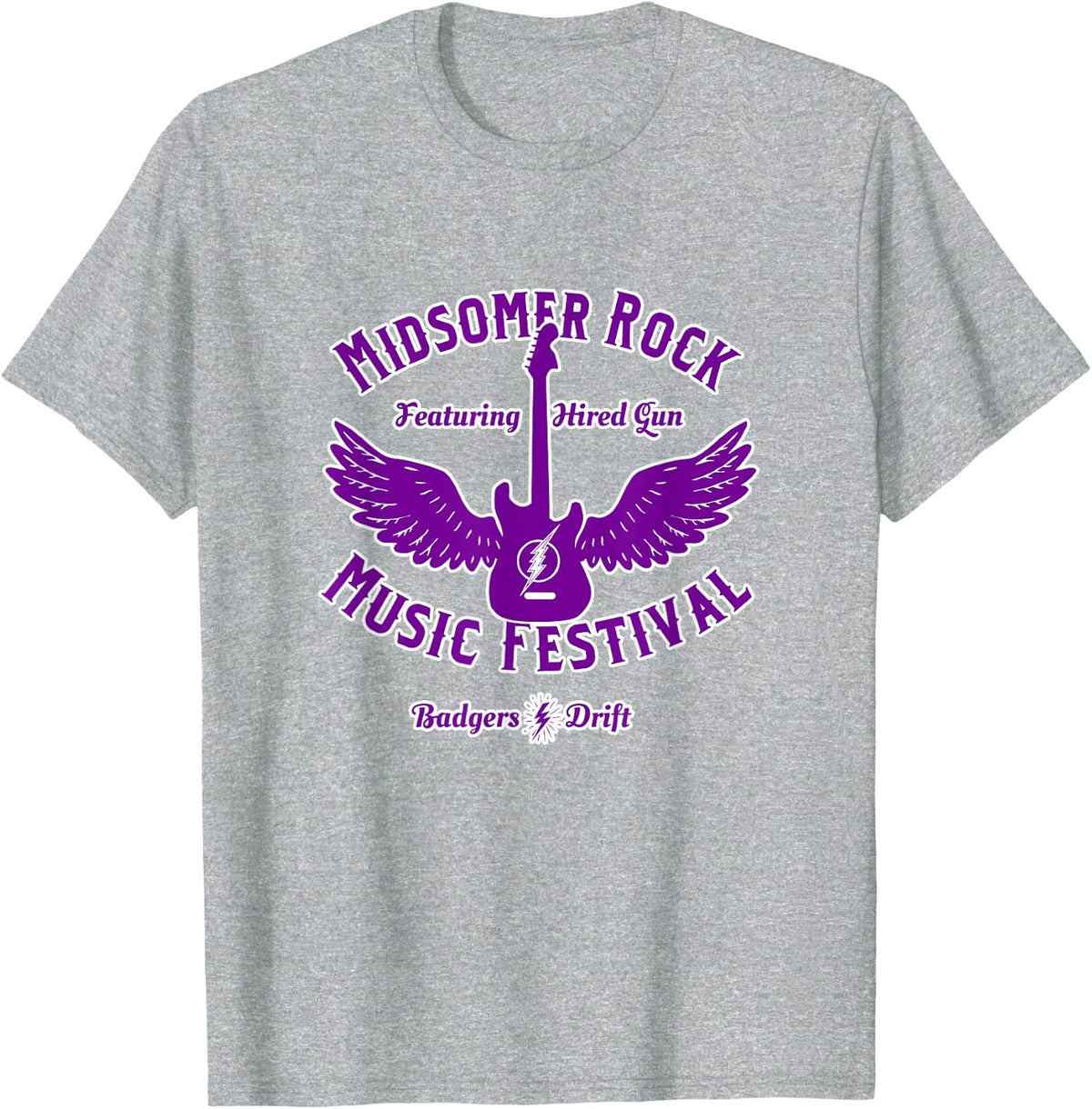 Midsomer Rock Music Festival T-Shirt - Heather Grey