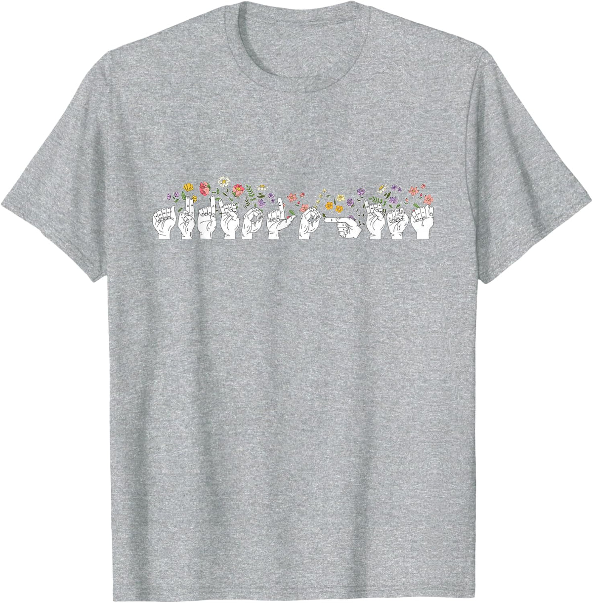 Sign Language Audiologist Tee Shirt for Hearing Healthcare Professional Audiology T-Shirt - Heather Grey