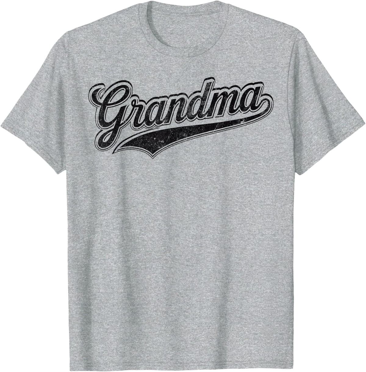 Grandma Vintage Style Mother’s Day Grandmother Women Novelty T-Shirt - Heather Grey