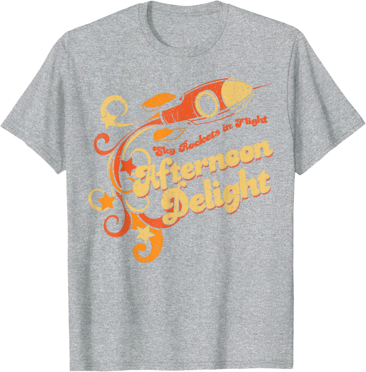Vintage Afternoon Delight T-Shirt - Heather Grey